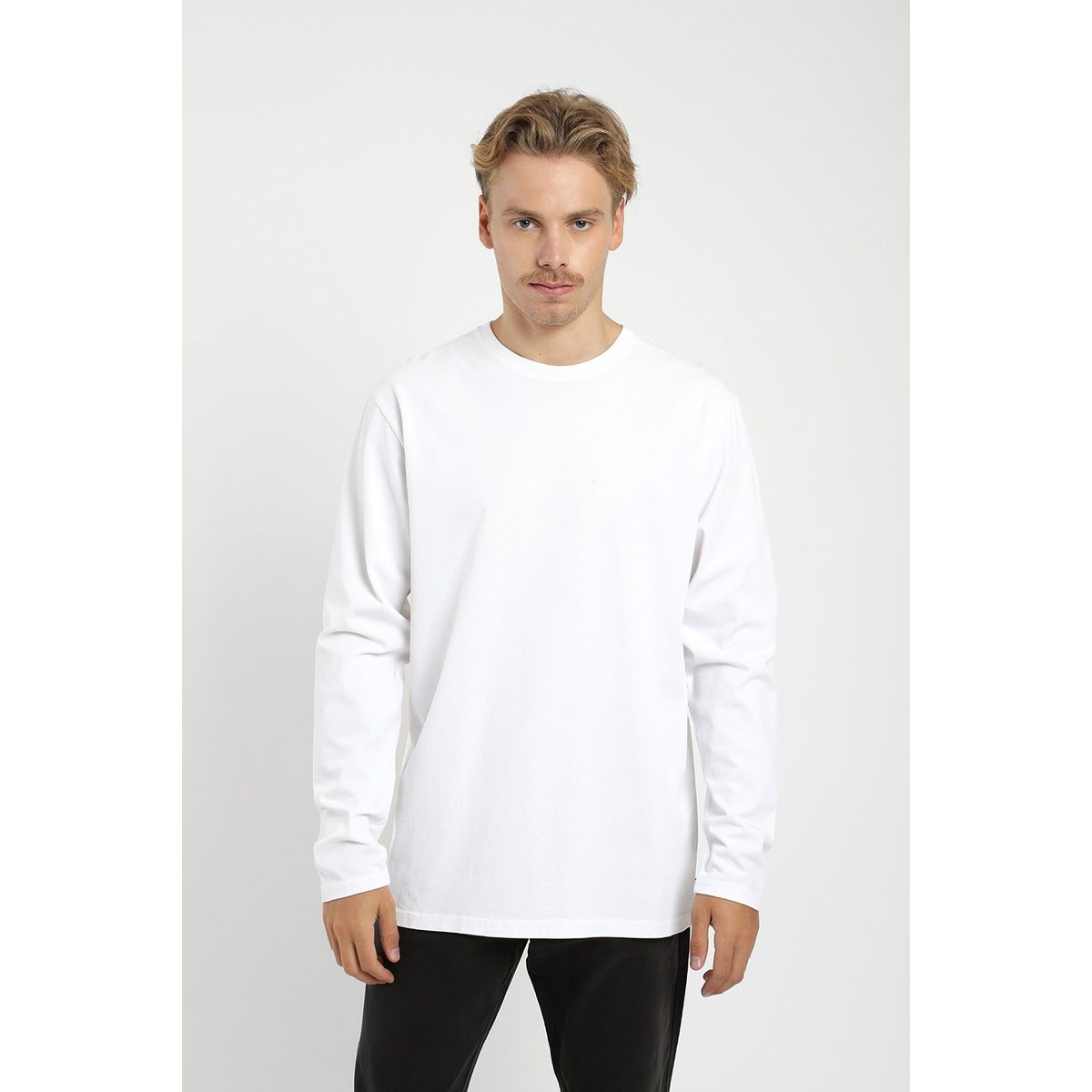 FROENS - Polera Manga Larga Heavy Weight  Plain Hombre Froens