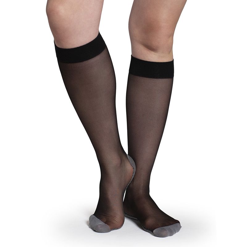 MONARCH - Minimedia Elasticada Con Cobre Negro Monarch