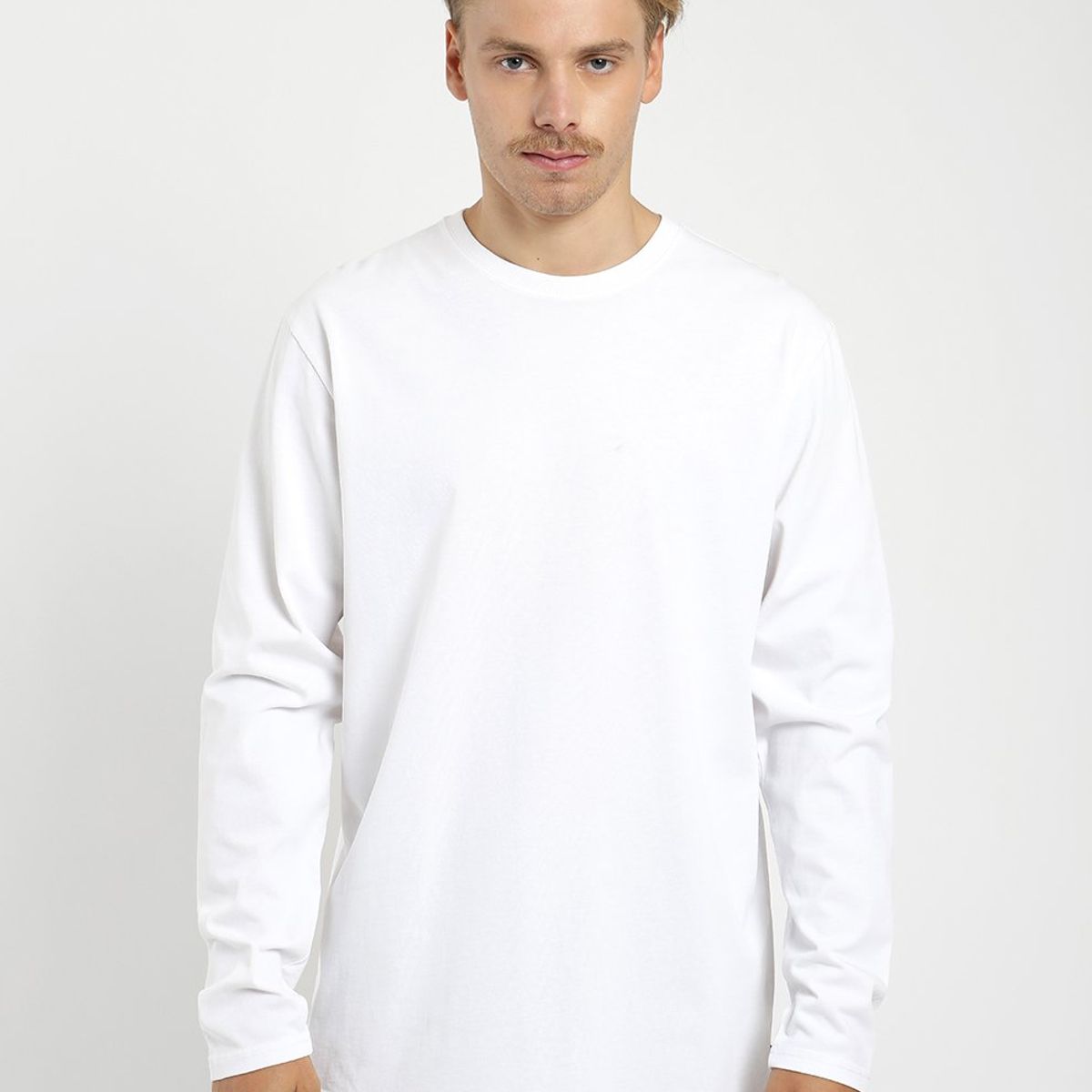 FROENS - Polera Manga Larga Heavy Weight  Plain Hombre Froens
