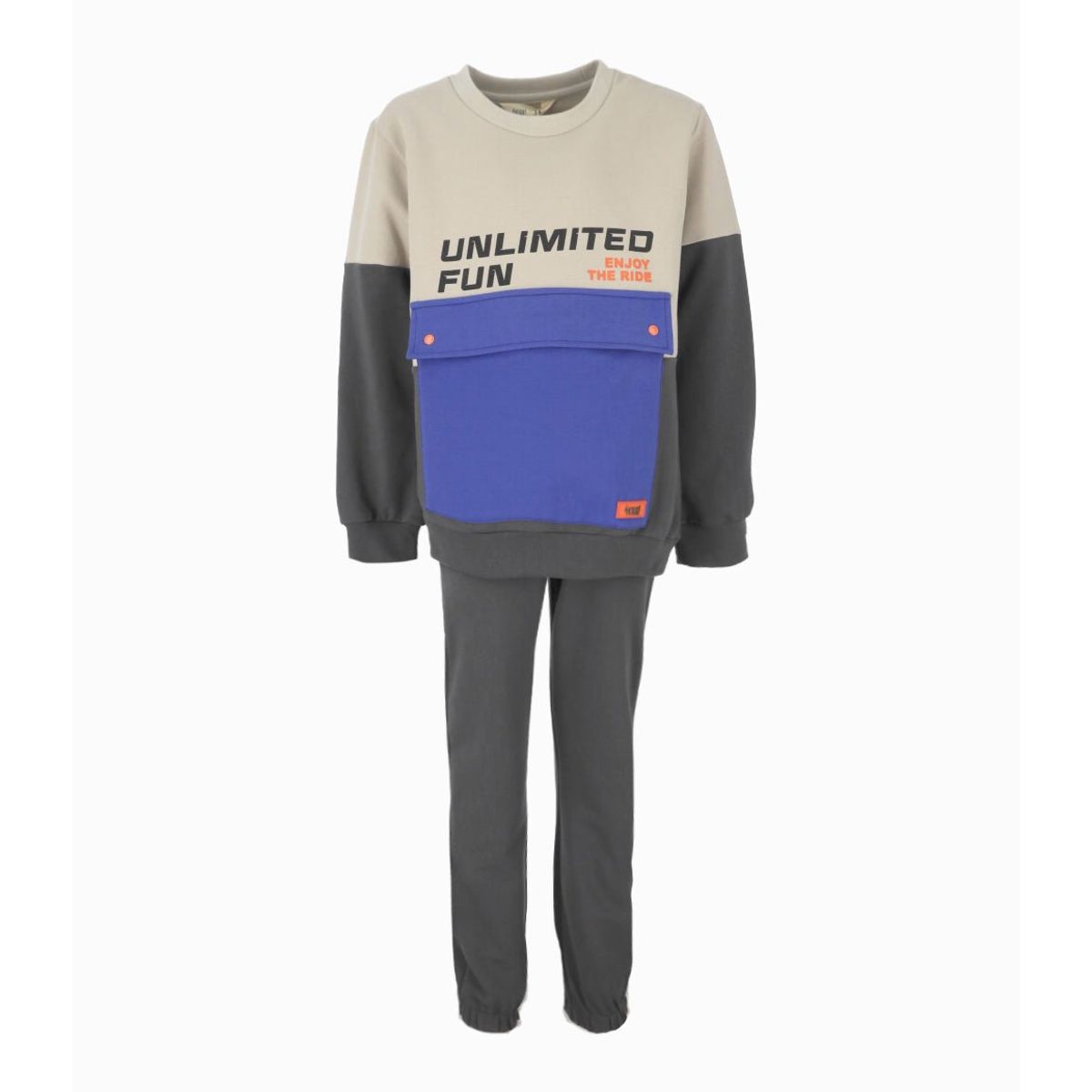 4KIDS - Buzo niño con diseño gris 4 Kids