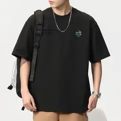 TIOZONEY - Polera Manga Corta 100 Algodón Slim Fit Hombre