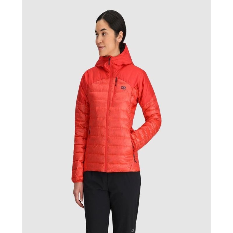 OUTDOOR RESEARCH - Chaqueta Mujer Helium Down Rojo Outdoor Research