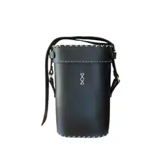 EL BUEN PASTOR - Bolso Matero Negro de Cuero