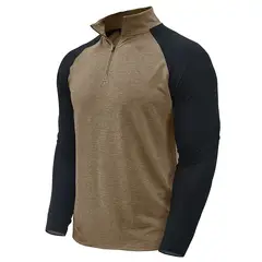 TIOZONEY - Manga larga con cremallera Sport para hombre