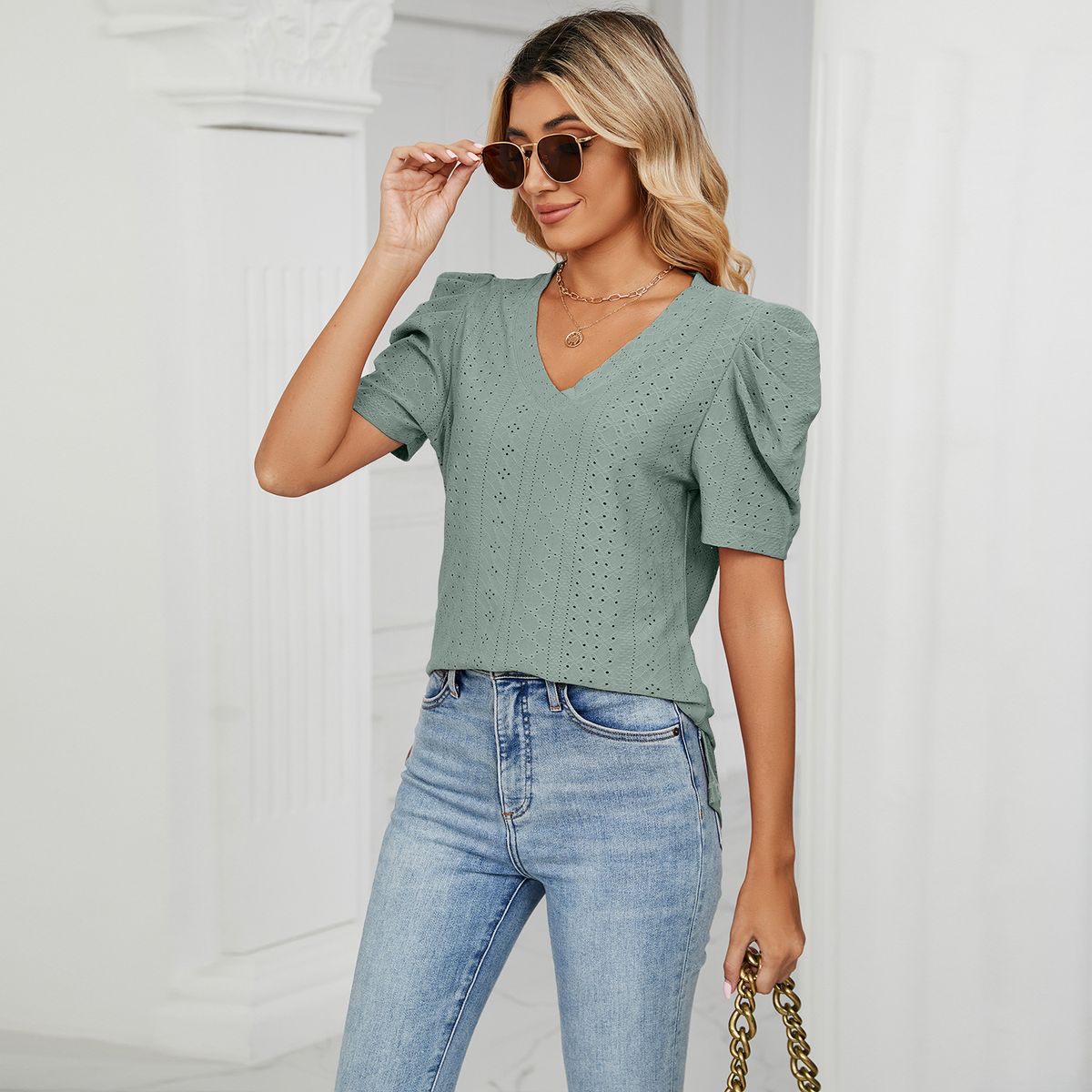 TIOZONEY - Blusa Mujer