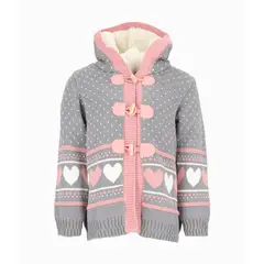 LIMONADA - Chaleco niña tejido gris