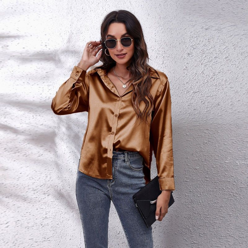 TIOZONEY - Camisa Manga Larga Mujer