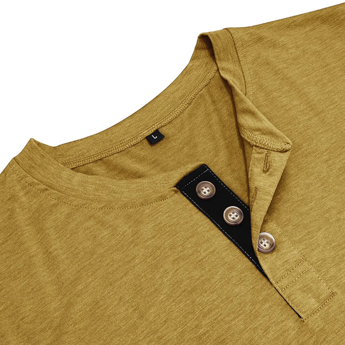 TIOZONEY - Polera Manga Larga Algodón Hombre
