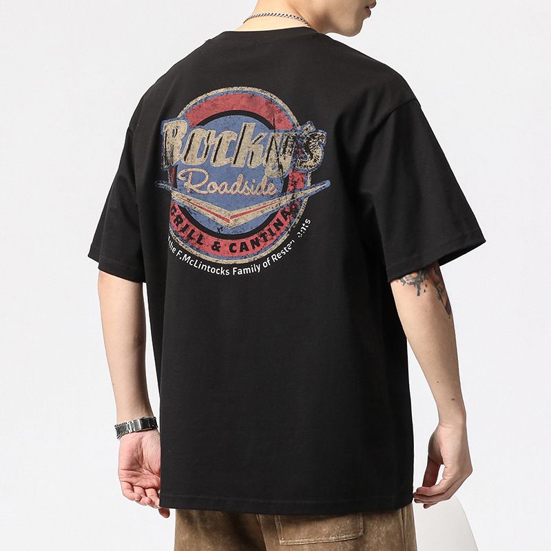 TIOZONEY - Polera Manga Corta Algodón Hombre