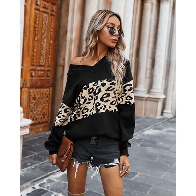Imagen 2 del producto Sweater Mujer leopardo - Negro
