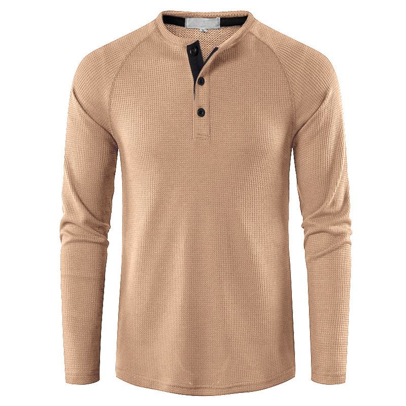 TIOZONEY - Polera Manga Larga Algodón Hombre