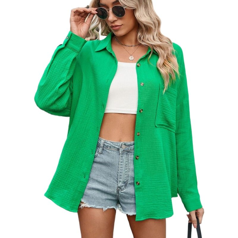 TIOZONEY - Blusa mujer Verde