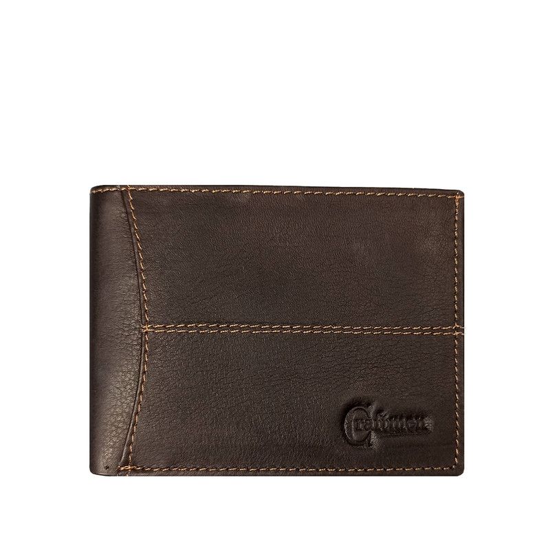 CRAFTMEN - Billetera de Hombre Craftmen 100% Cuero Genuino Café