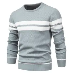 TIOZONEY - Polera Manga Larga Algodón Hombre