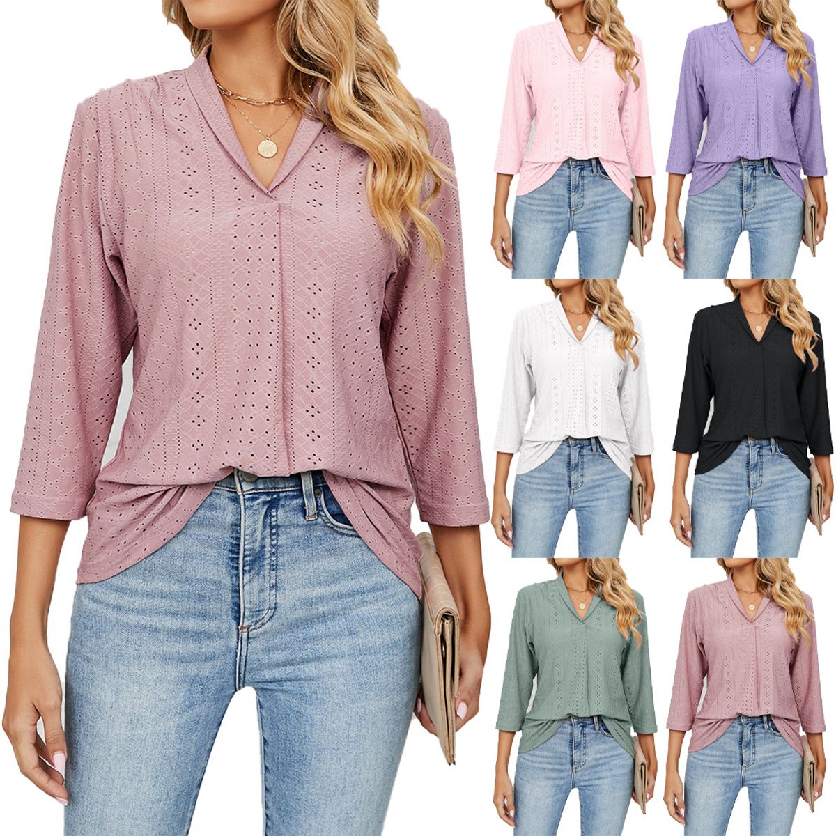 TIOZONEY - Blusa para Mujer Verano