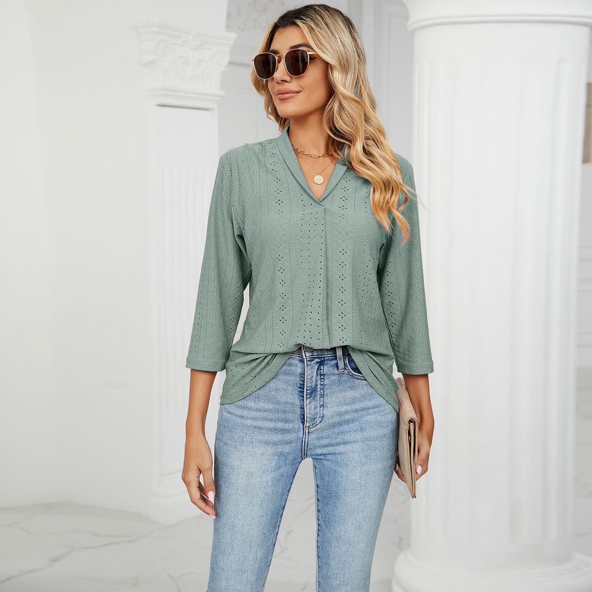 TIOZONEY - Blusa para Mujer Verano
