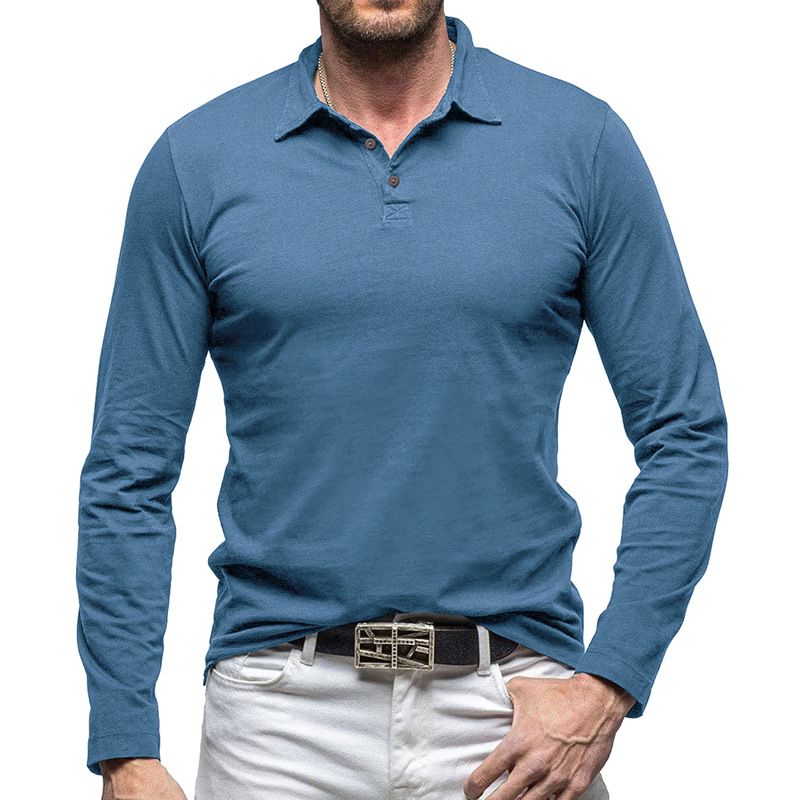 TIOZONEY - Algodón de manga larga para hombre