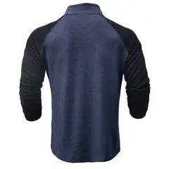 TIOZONEY - Manga larga con cremallera Sport para hombre