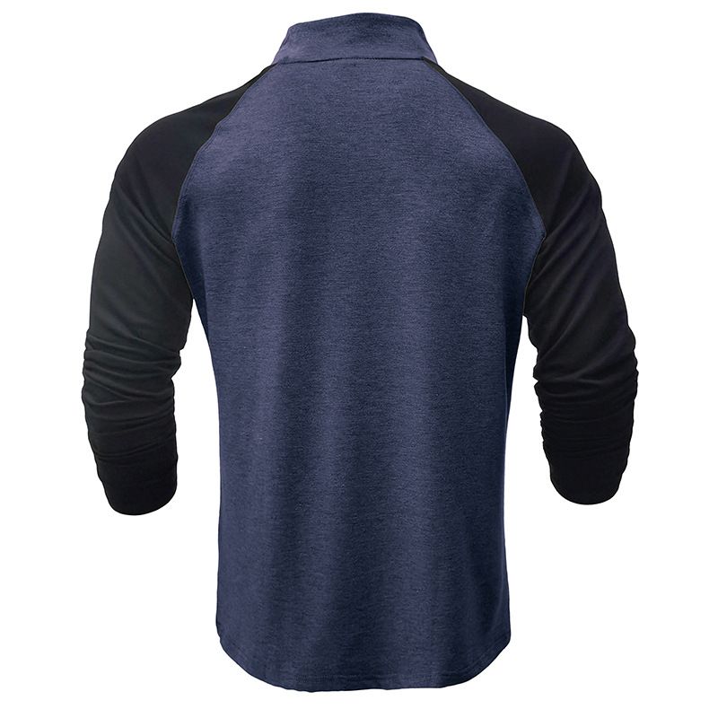 TIOZONEY - Manga larga con cremallera Sport para hombre
