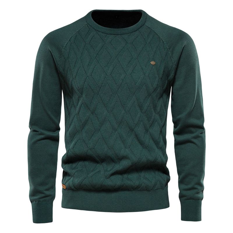 TIOZONEY - Polera Manga Larga Algodón Hombre
