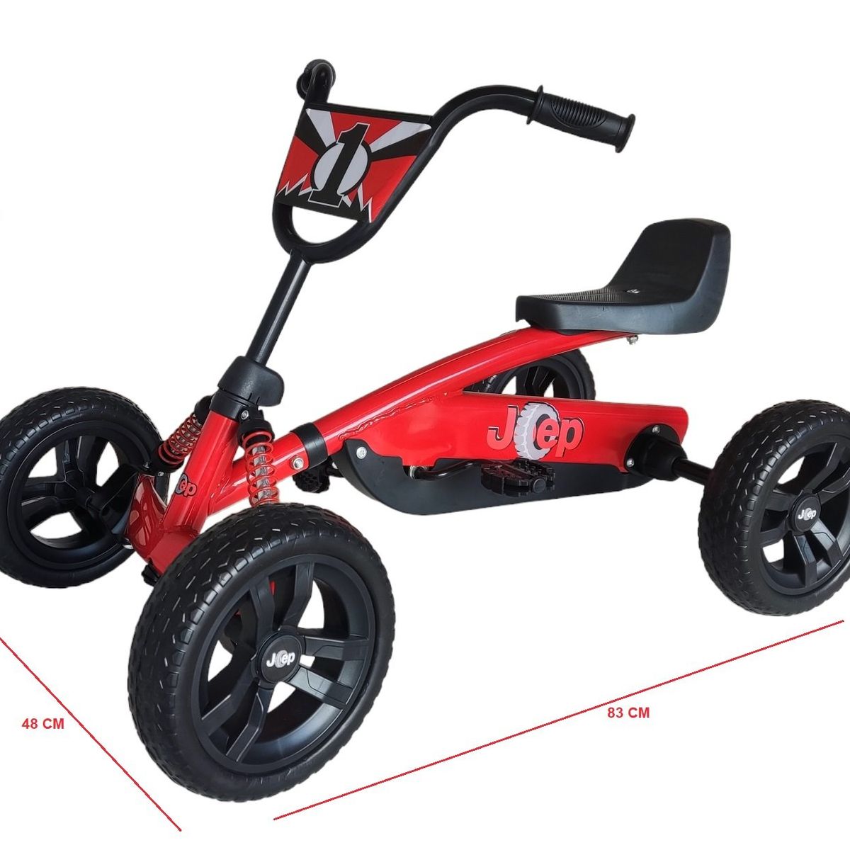 GENERICO - GoKart Racing Con Pedales Rojo