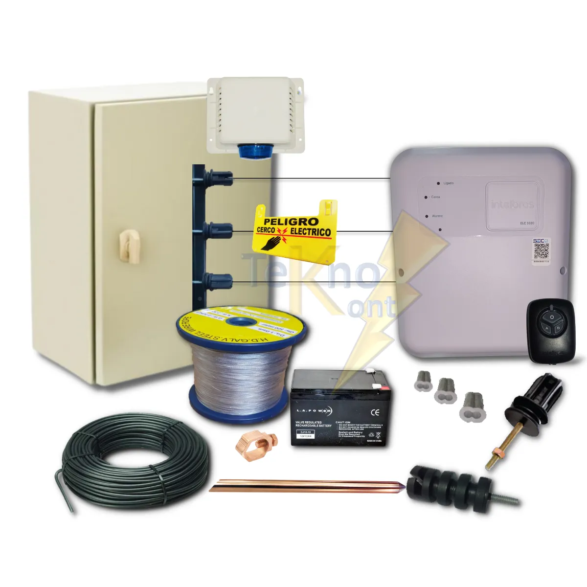 GENERICO - Kit 50 Metros Plus Cerco Eléctrico Intelbras