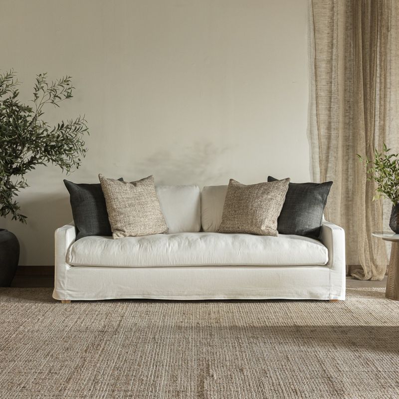 FORASTERO - Sofa Cerdeña Lino Blanco V U Forastero