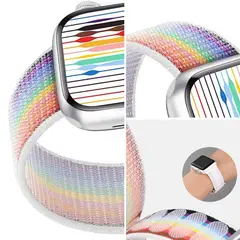 GENERICO - Pack 3 Correa deportiva de nailon transpirable Apple Watch 42/44/45mm