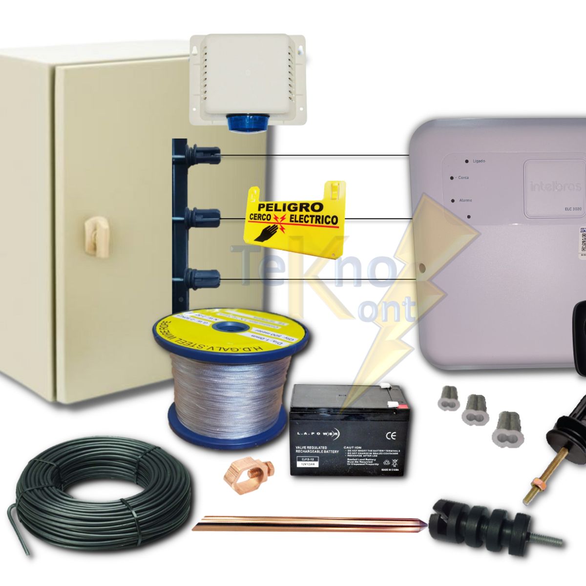 GENERICO - Kit 110 Metros Plus Cerco Eléctrico Intelbras