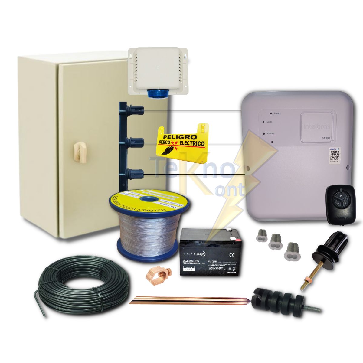 GENERICO - Kit 110 Metros Plus Cerco Eléctrico Intelbras