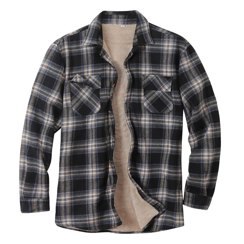 TIOZONEY - Camisa térmica para hombres - Negro_.