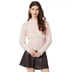TIOZONEY - Blusa de punto - Rosado