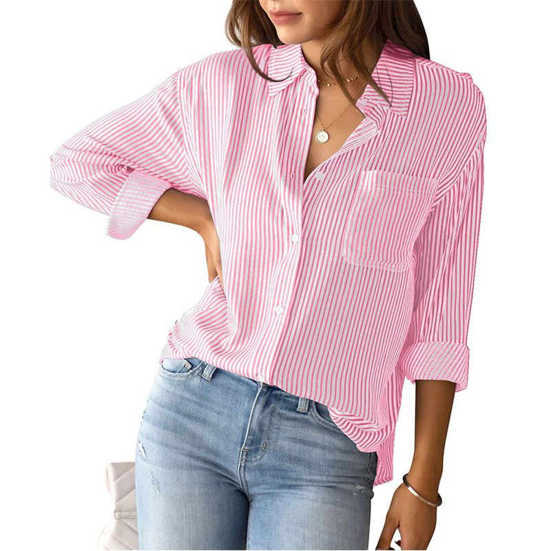 TIOZONEY - Camisa Manga Larga Algodón Mujer_.