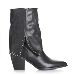 VIA UNO - Botin Mujer Negro 12512412