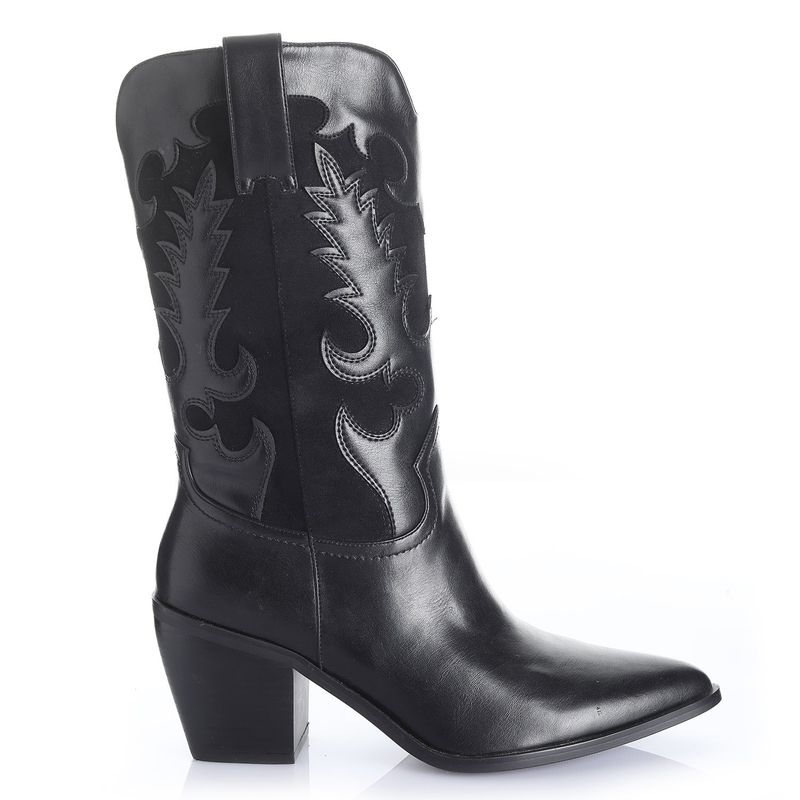VIA UNO - Bota Mujer Via Uno Negro 12512302