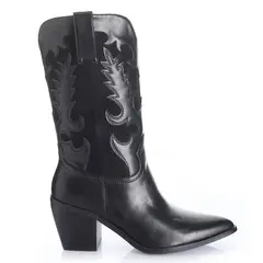 VIA UNO - Bota Mujer Negro 12512302