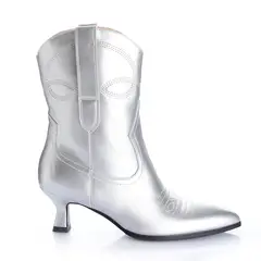 VIA UNO - Botin Mujer Plata 12522403