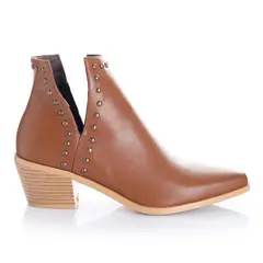 VIA UNO - Botin Mujer Camel 12512405