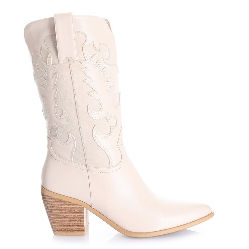VIA UNO - Bota Mujer Via Uno Beige 12512302