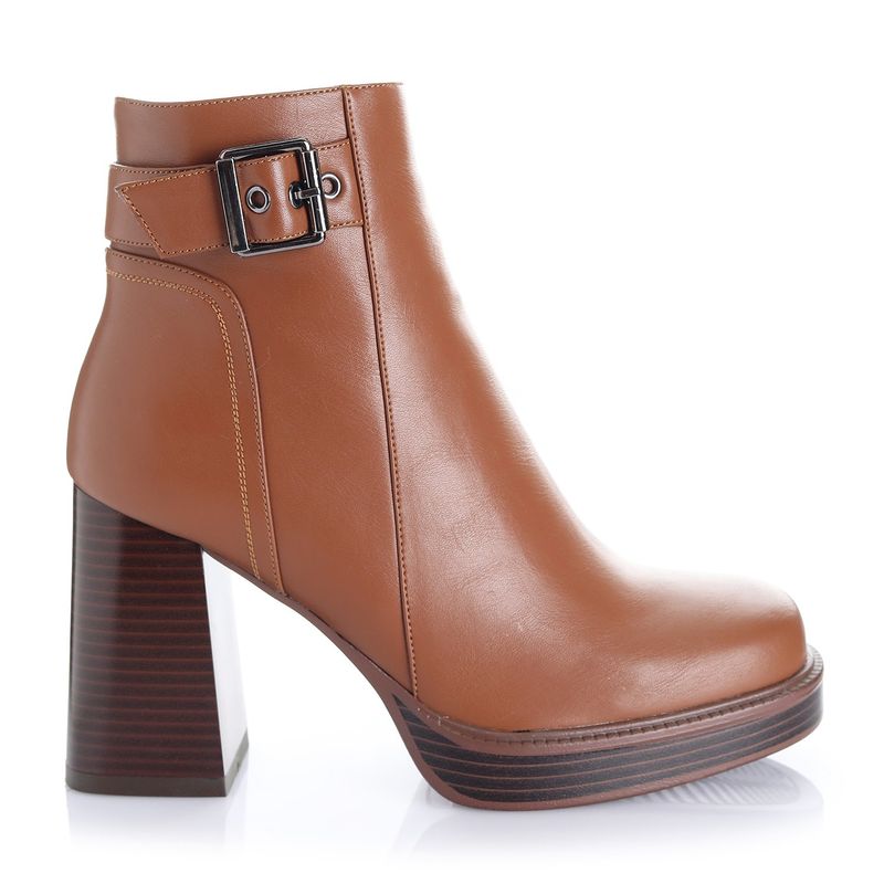 VIA UNO - Botin Mujer Via Uno Camel 12533401