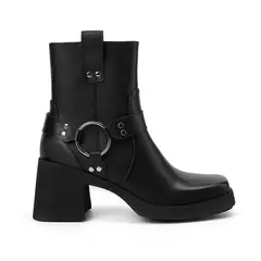 VIA UNO - Botin Mujer Negro 12533410