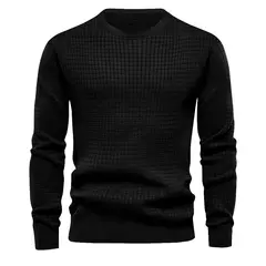 TIOZONEY - Polera Casual Manga Larga Hombre