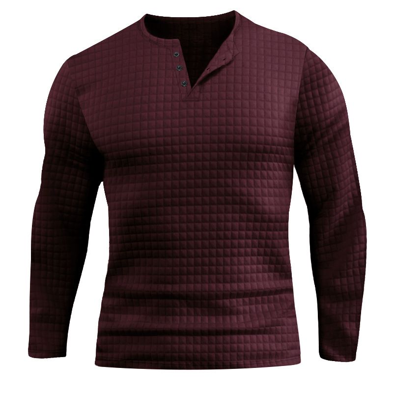 TIOZONEY - Polera Casual Manga Larga Hombre