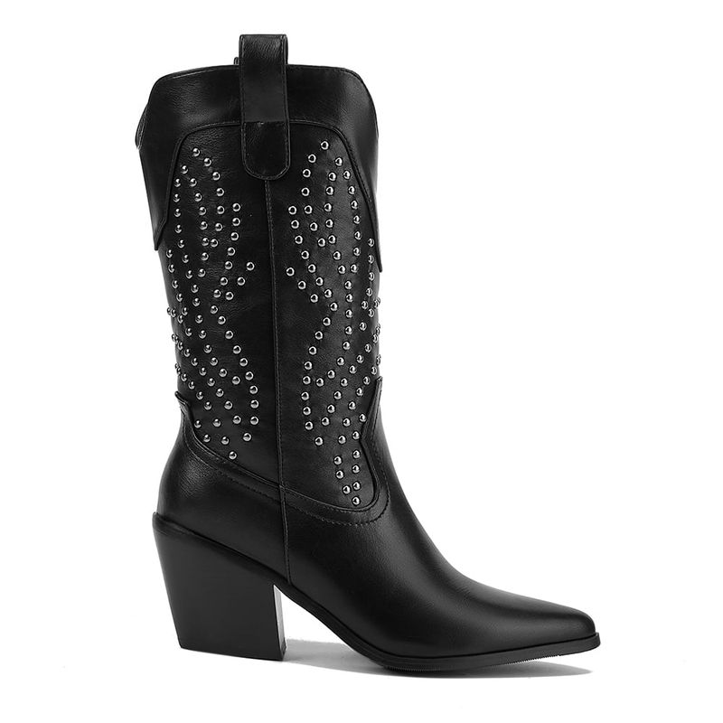 VIA UNO - Bota Mujer Via Uno Negro 12512301