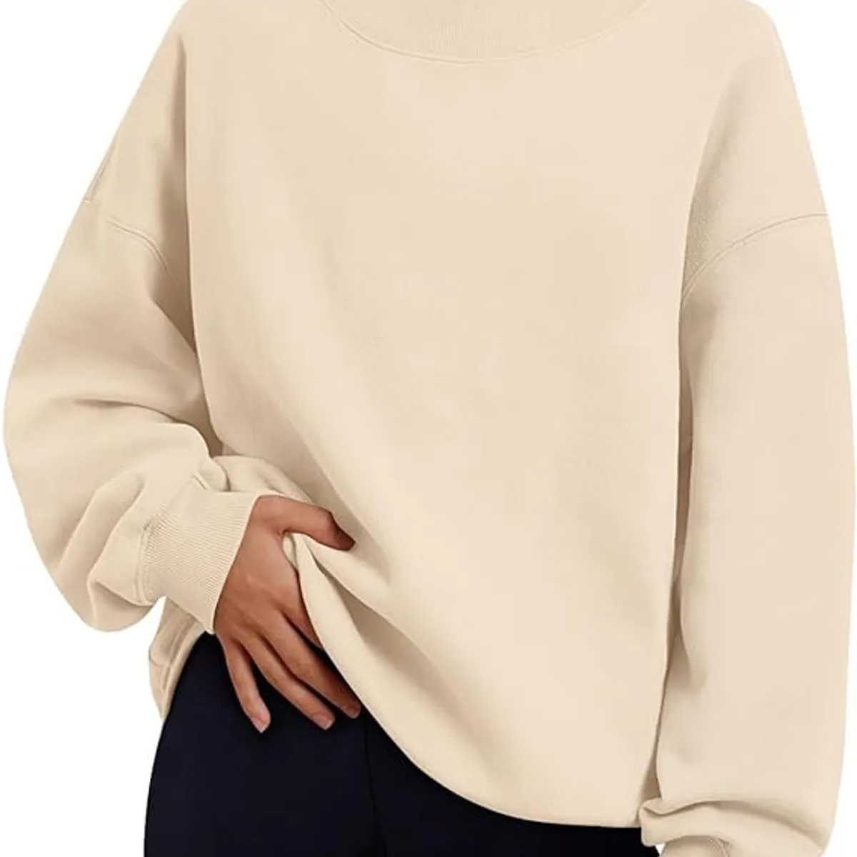 TIOZONEY - Sudaderas de moda para mujer - Beige