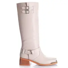 VIA UNO - Bota Mujer Crema 12532305
