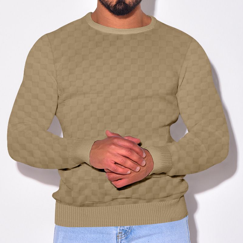 TIOZONEY - Polera Casual Manga Larga Hombre_.