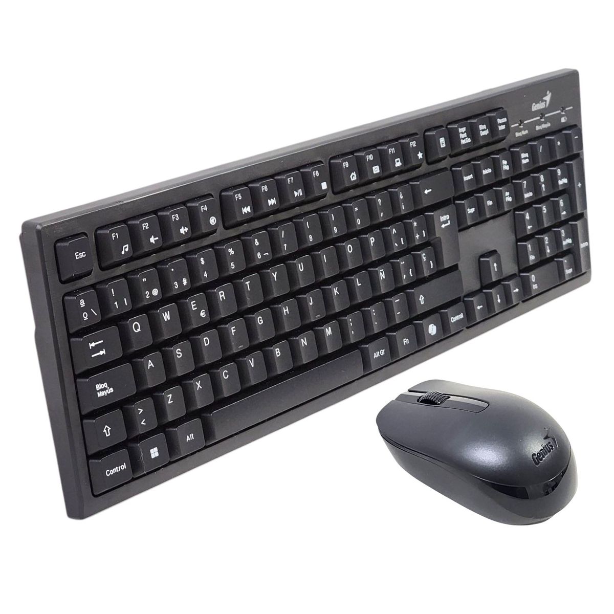 GENIUS - Kit Teclado y Mouse Inalámbrico KM-8101 Negro Genius