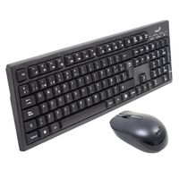 Kit Teclado y Mouse Inalámbrico KM-8101 Negro