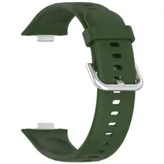 GENERICO - Correa VERDE OSCURO Silicona Compatible Smartwatch Huawei FIT3
